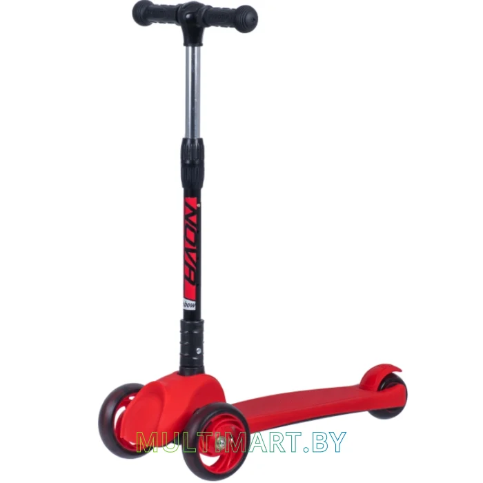 Самокат Novatrack RainBow Start Folding 120F.RAINBOW.RD20 (красный, 2020)